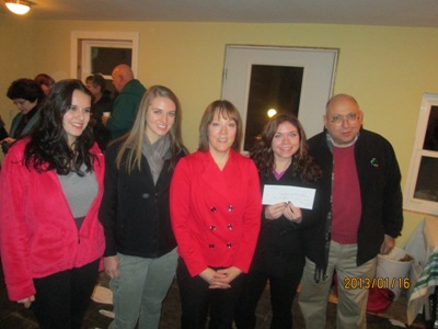 Student Senate representatives present our donation to The Gateway House of Peace