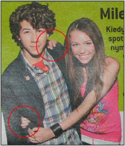 When you remove someone from a picture you have to make sure that you remove all of his/ her parts.