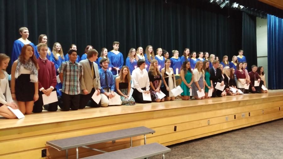 Congratulations to the new members of NHS! 
