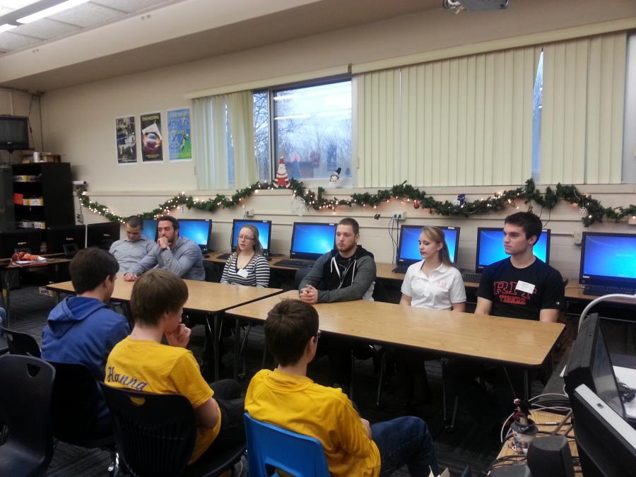 Galway Alumni visit PLTW classes 