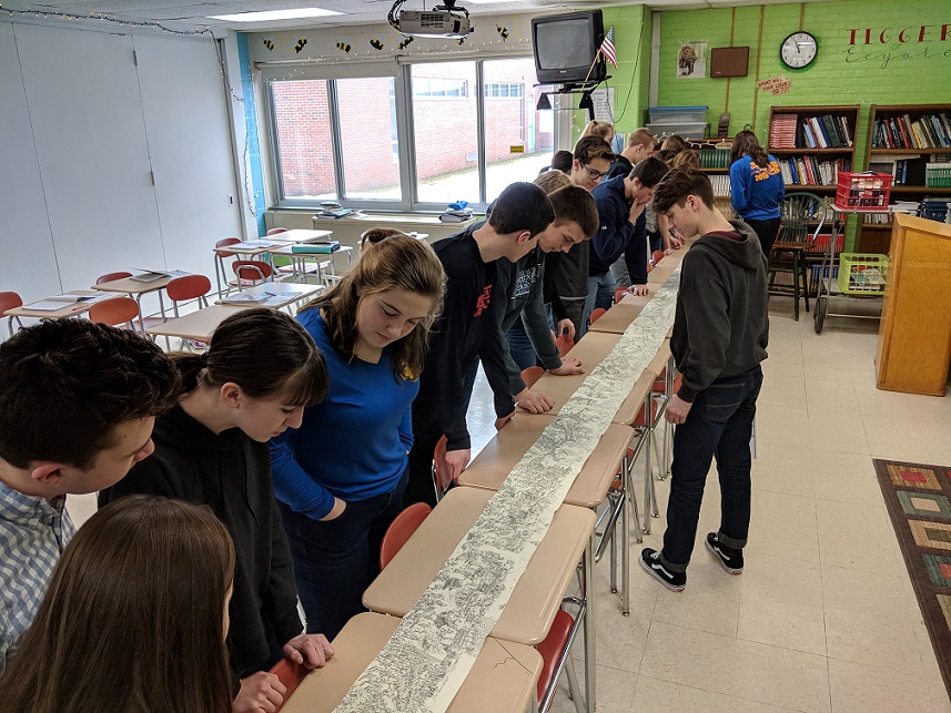 Students study World War I