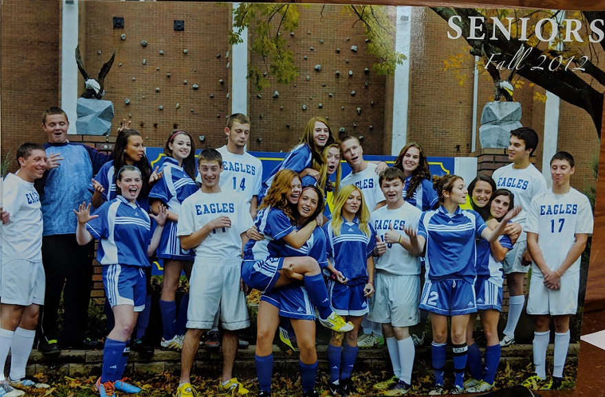 Andrew Izzo is the 3rd Senior from the left, #11