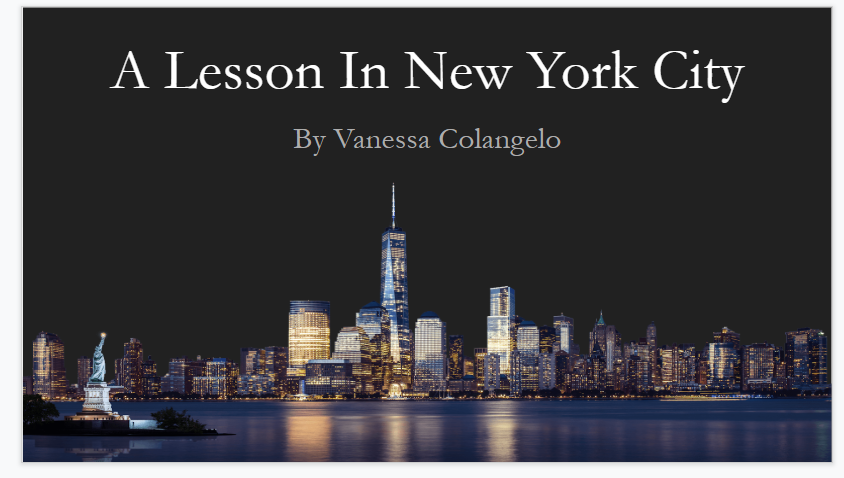 A Lesson in New York City