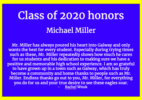 The Class of 2020 Honors Their Teachers