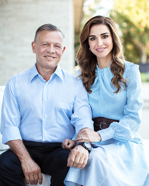 King Abdullah II and Queen Rania of Jordan